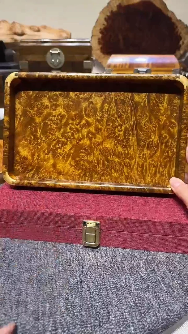 帝王之木：满留疤文承盘 长27宽17高3cm