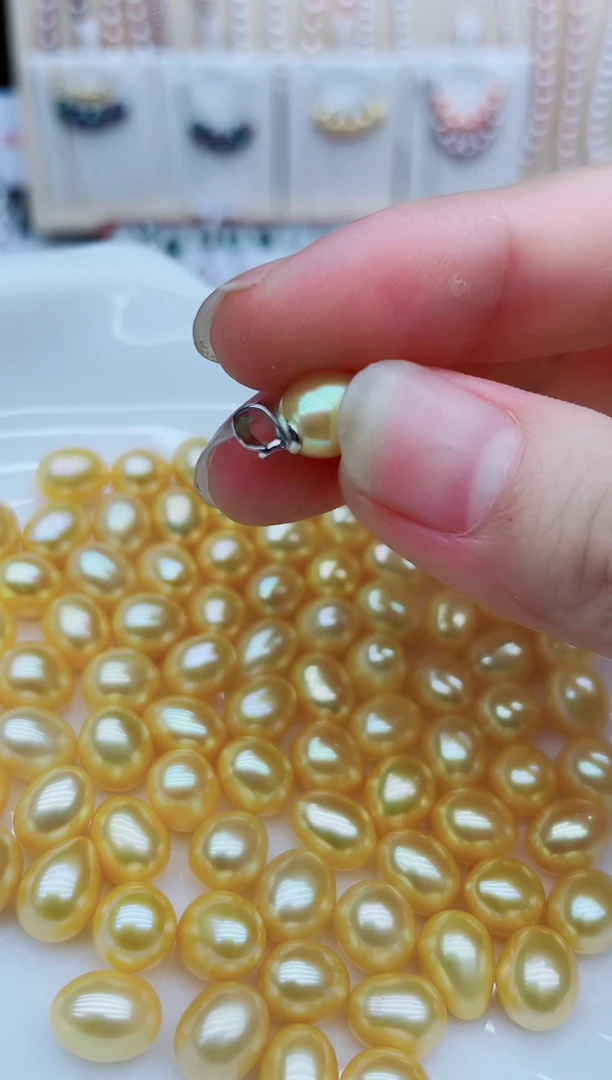 淡水珍珠银S925镶嵌吊坠(不含链)吊坠多样性发其一