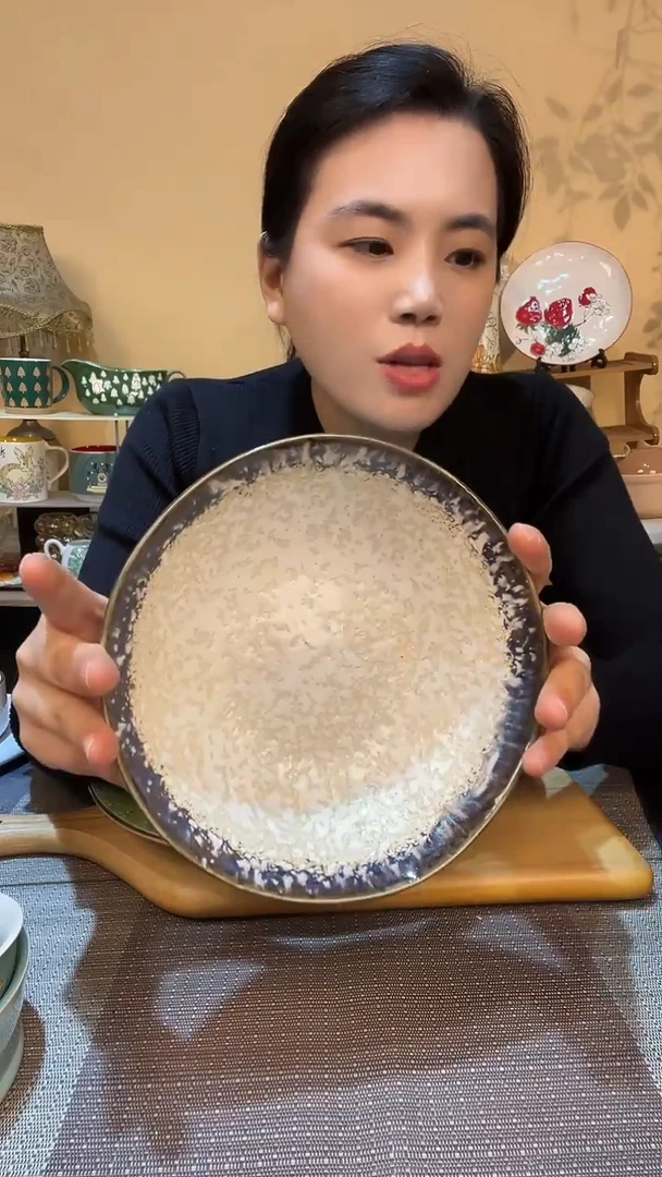 瓷片7英寸异形碗  微瑕介意勿拍
