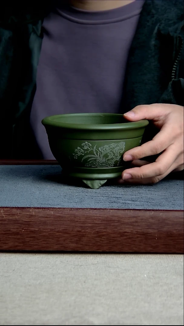 紫砂花盆12*7.5内径尺寸