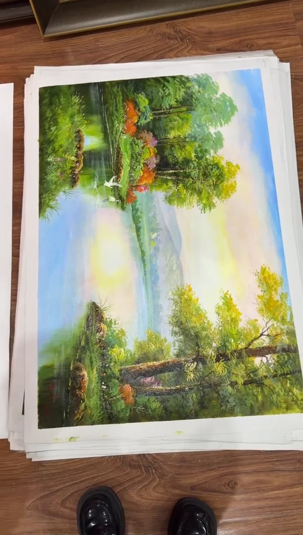 油画纯手绘油画 画芯 90*60CM