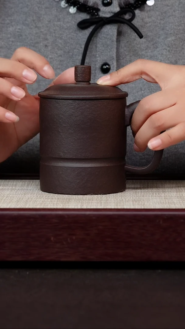茶杯紫砂20目粗砂盖杯