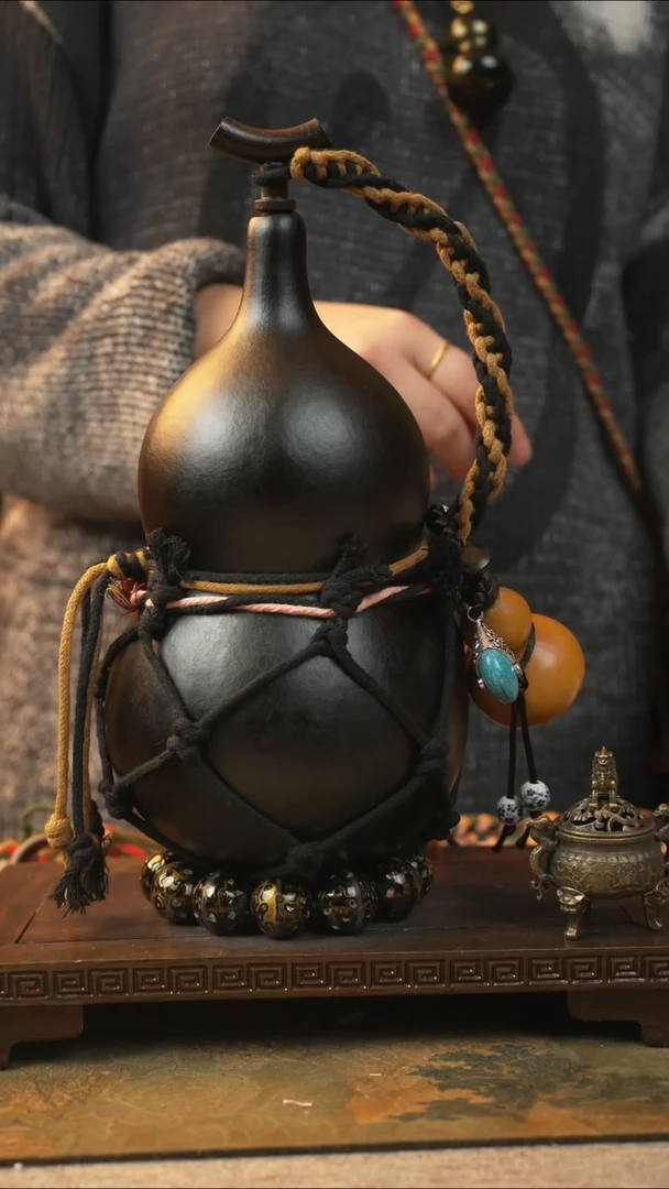 244大漆一物一拍记葫堂出品【不带手串】