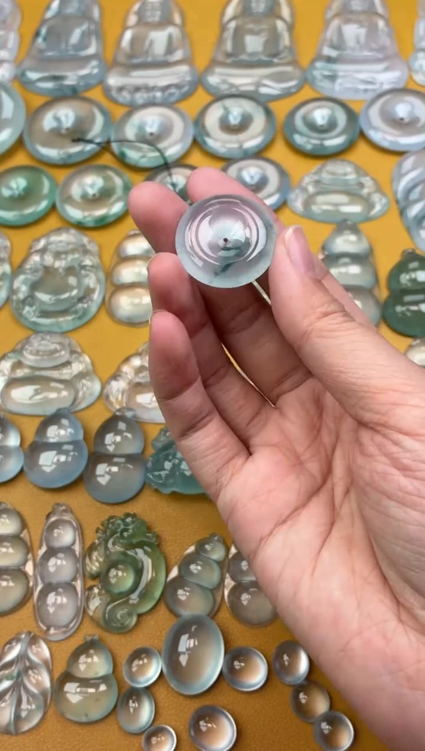 吊坠(不含链)未镶嵌翡翠73 平安扣 24.7 6.4