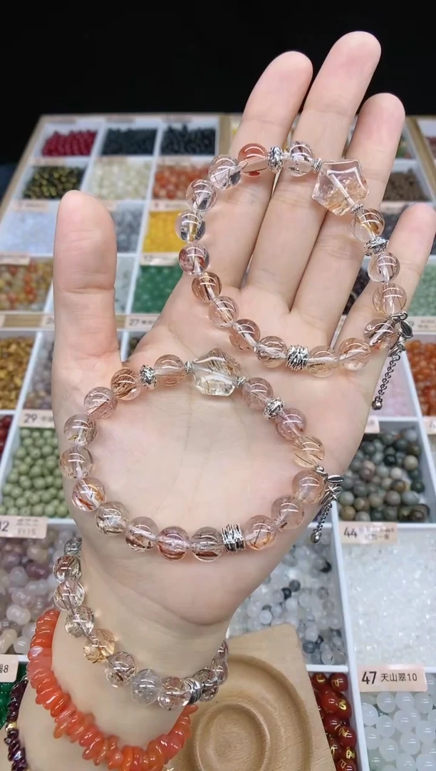 【闪购商品】水晶手串未镶嵌黑金超多样性发一