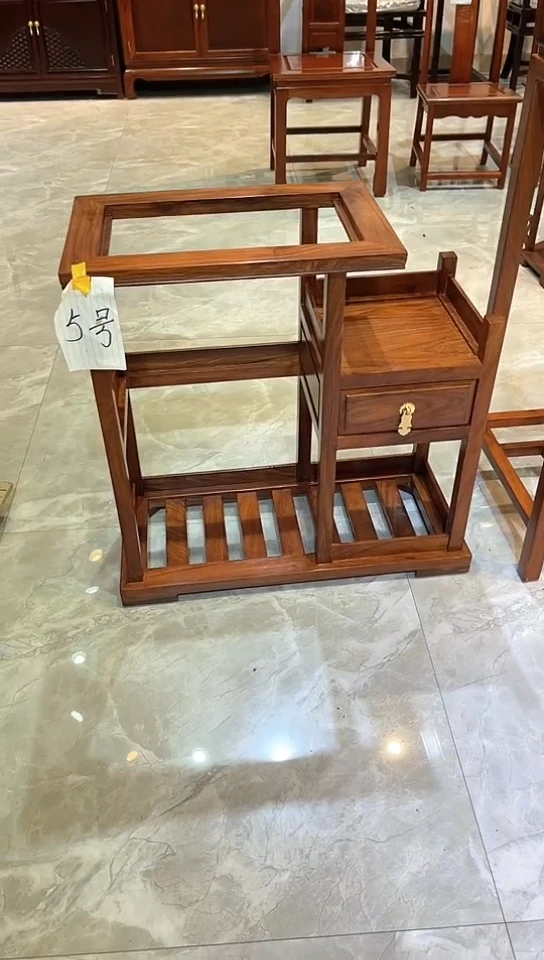 花梨木类成套家具刺猬紫檀烧水架66*30*65