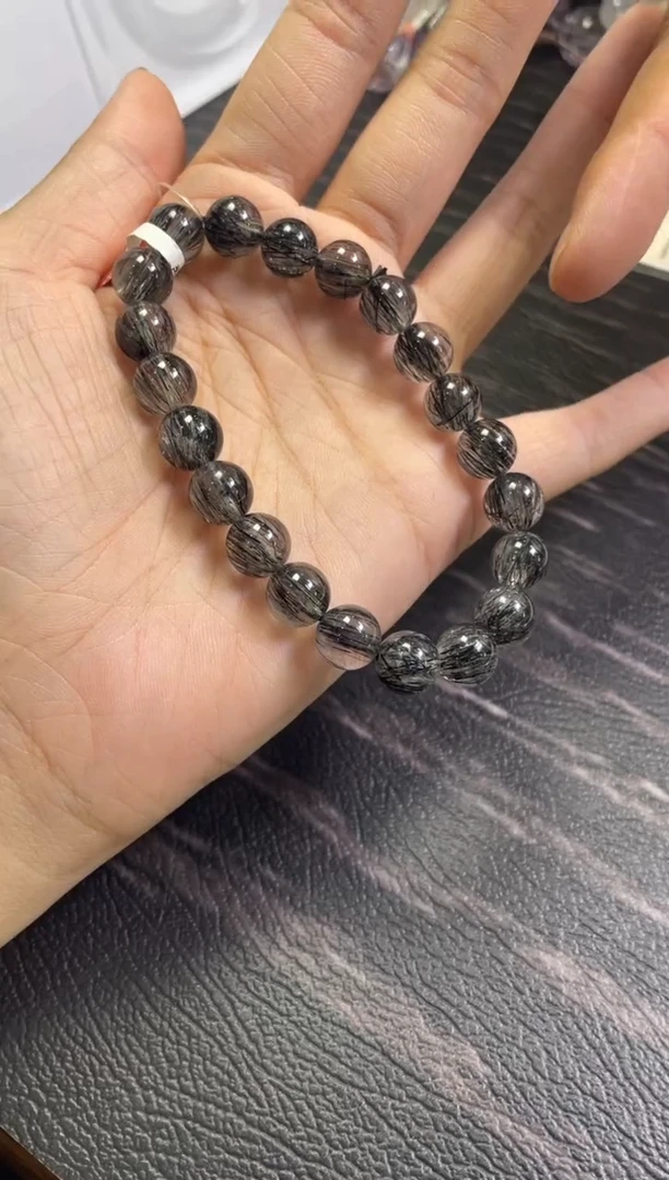 水晶手链未镶嵌9±/x-365【黑发晶