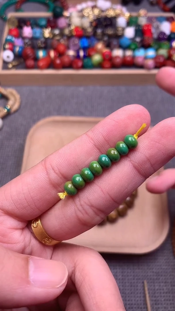 颈饰琉璃算盘卡6mm 8个发