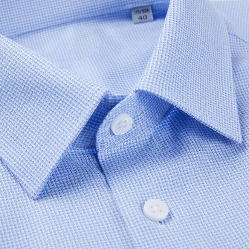 全身提花纯棉DP免烫海依柜剪标男士长袖衬衫春秋薄款商务休闲衬衣