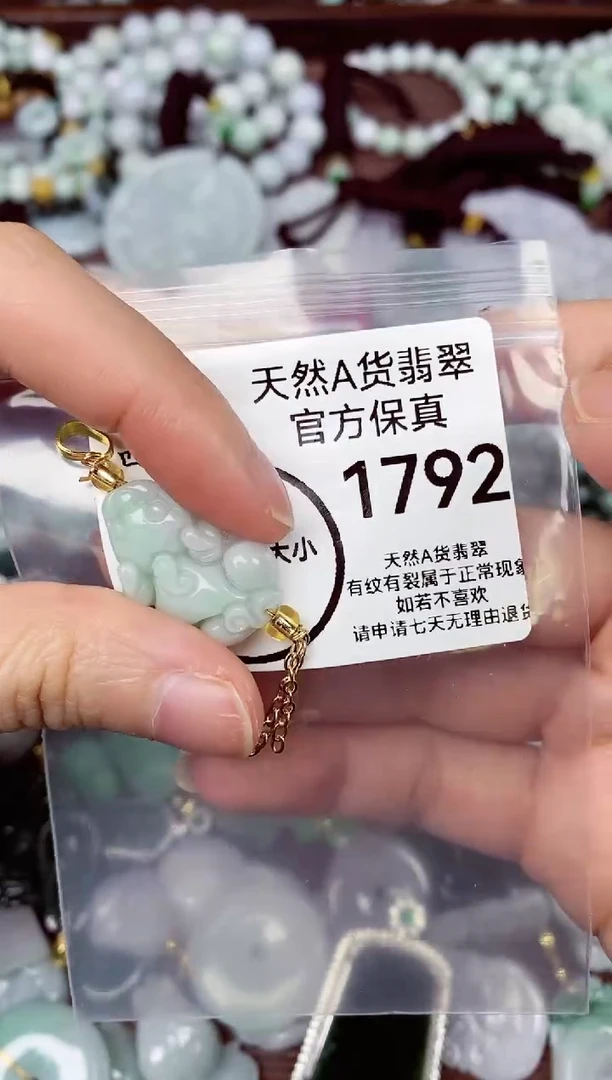 【闪购商品】翡翠颈饰未镶嵌天货A货翡翠1792