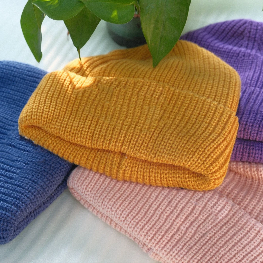 韩版刺绣针织帽简约百搭情侣潮流保暖大头围显脸小毛线男女同款