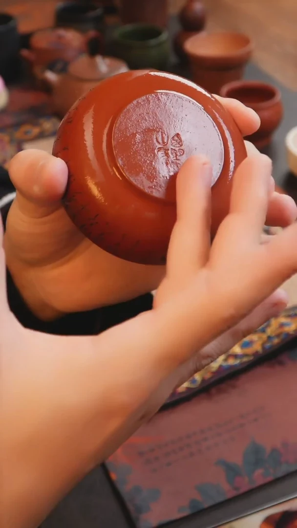 茶杯紫砂见素 紫砂 爱莲说普洱杯