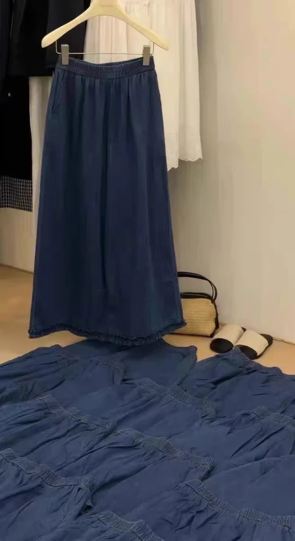 【木耳泡泡湖】真三件套夏季韩版新款设计感木耳边直筒阔腿裤显瘦