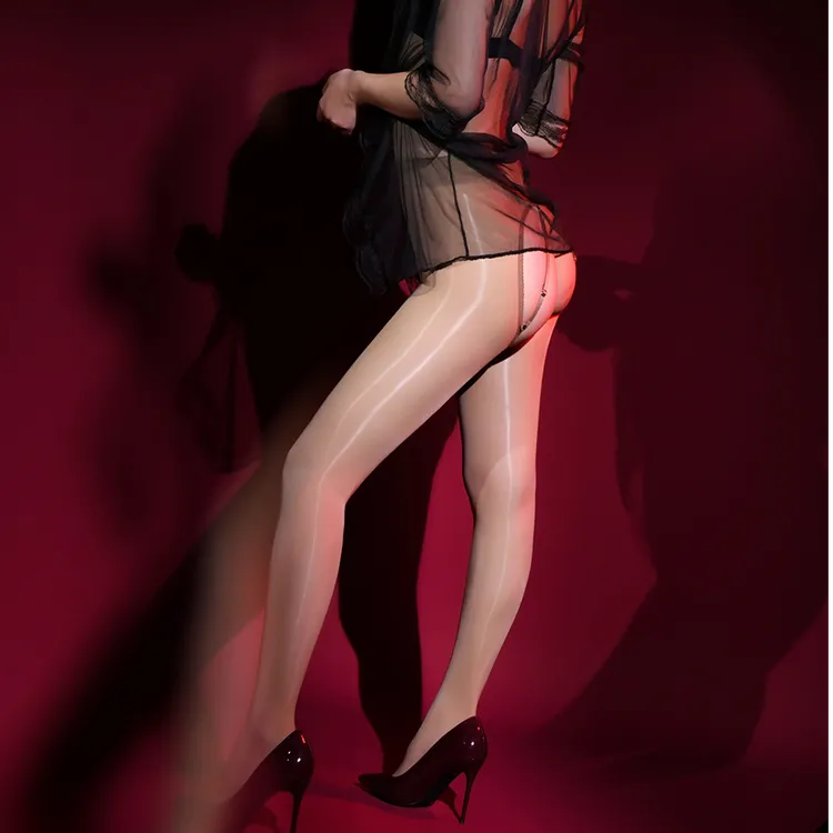 性感黑色裤袜马油袜灰色打底连裤袜油亮丝袜女性高级感连体丝袜女