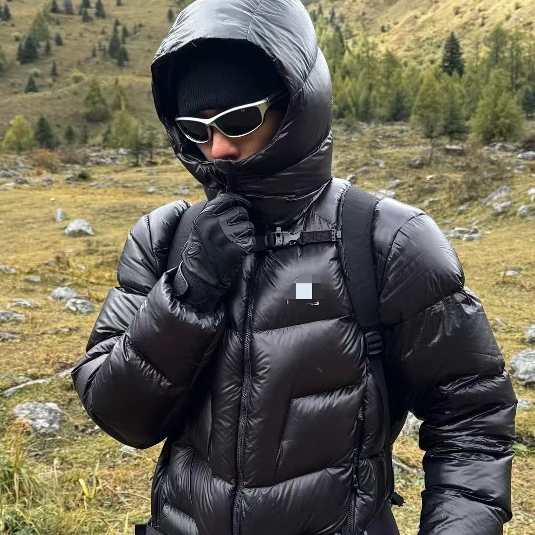 户外运动登山徒步轻量透气保暖防风连帽男女同款羽绒服