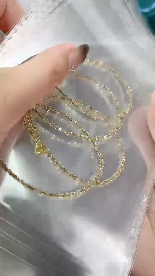 【闪购商品】钻石手链银S925镶嵌亚麻茶99