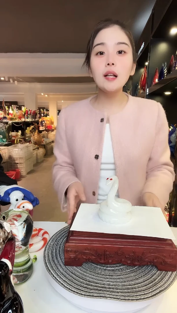 【闪购商品】茶盏纯手工热塑琉璃蛇