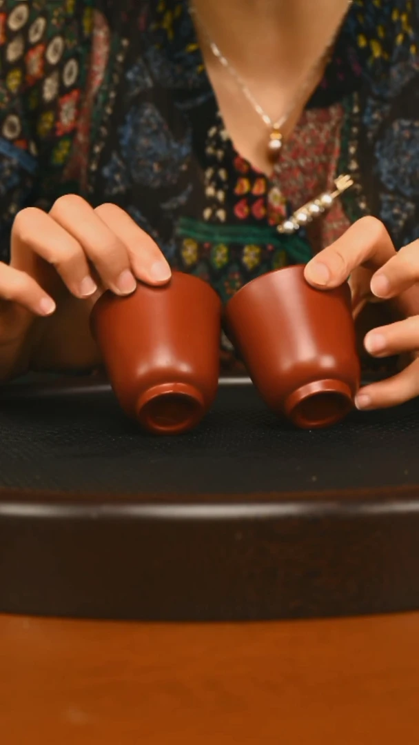 茶壶紫砂精品紫砂朱泥对杯