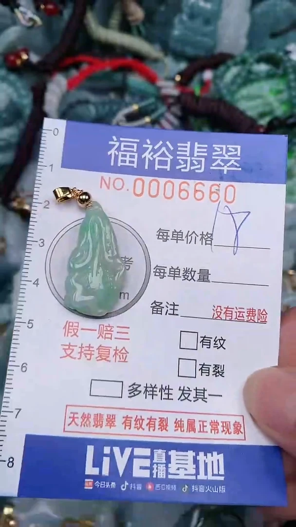 翡翠未镶嵌颈饰...0006660