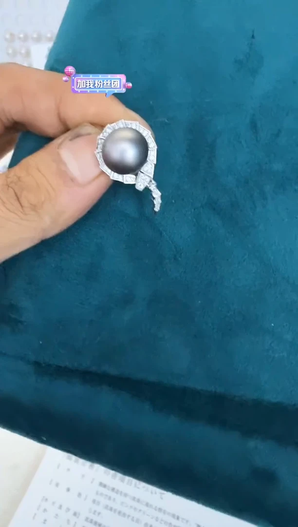 海水珍珠银S925镶嵌颈饰吊坠