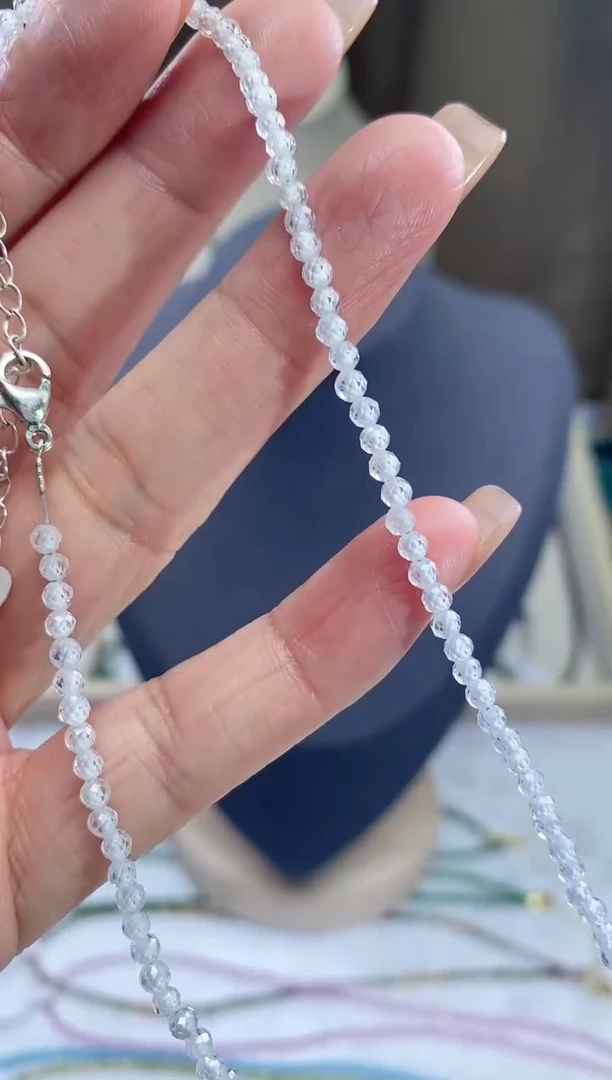 【闪购商品】尖晶石颈饰银S925镶嵌诗颜珠宝SYZB88