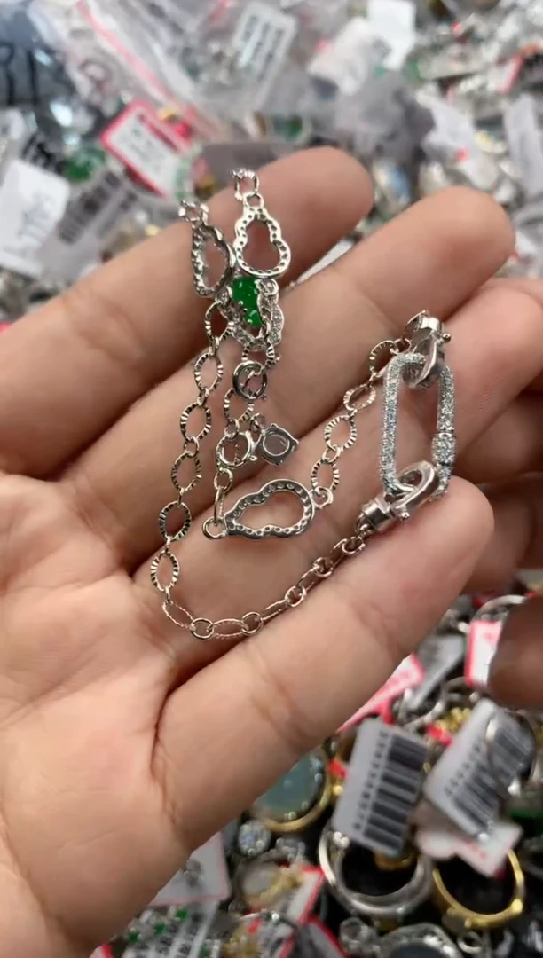 银S925镶嵌戒指翡翠2222-----5