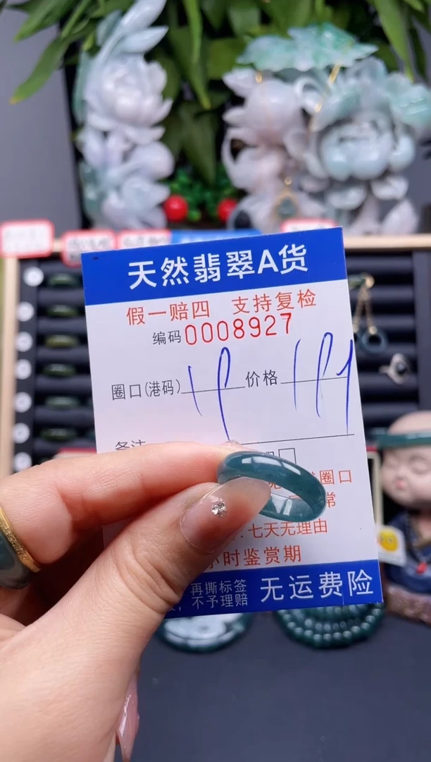 翡翠戒指未镶嵌19*8927