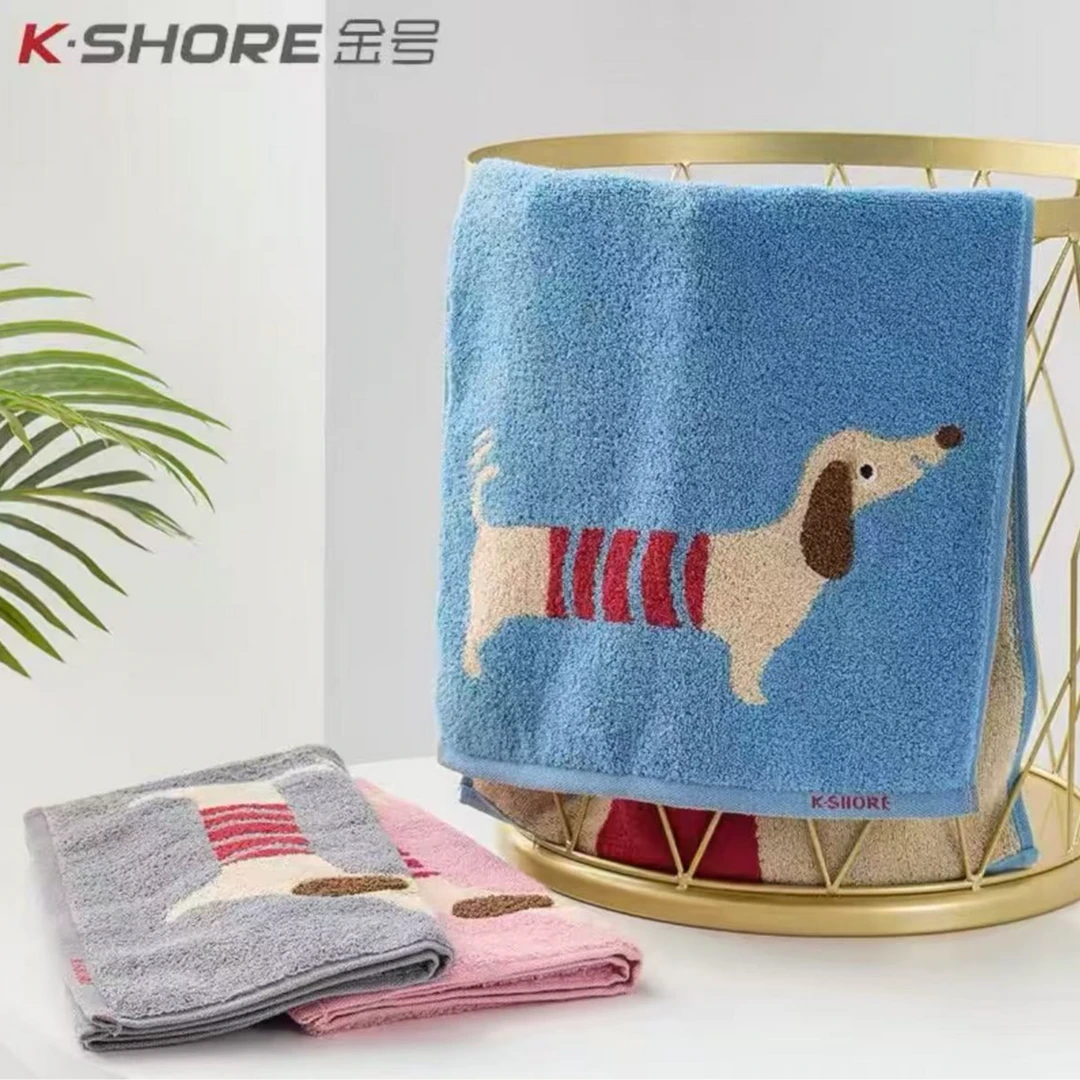 金号A类纯棉童巾儿童小毛巾卡通全棉擦手巾洁面擦脸加厚幼儿园
