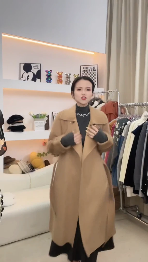 驼色外套均码@511224-2