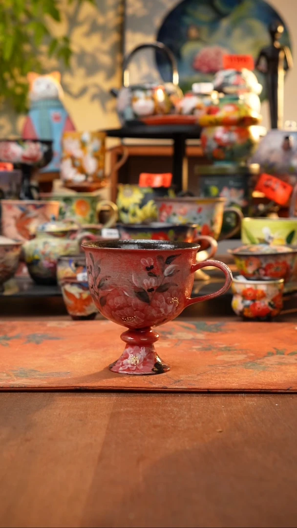 瓷片景德镇手工手绘698