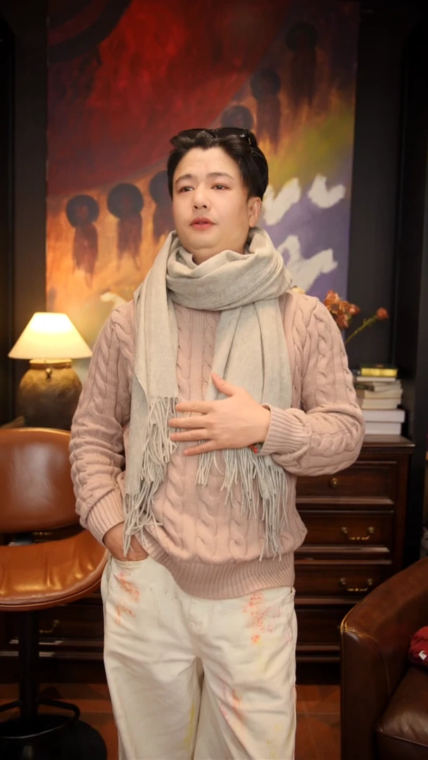 美丽诺羊毛浅灰色百分百羊毛长围巾002