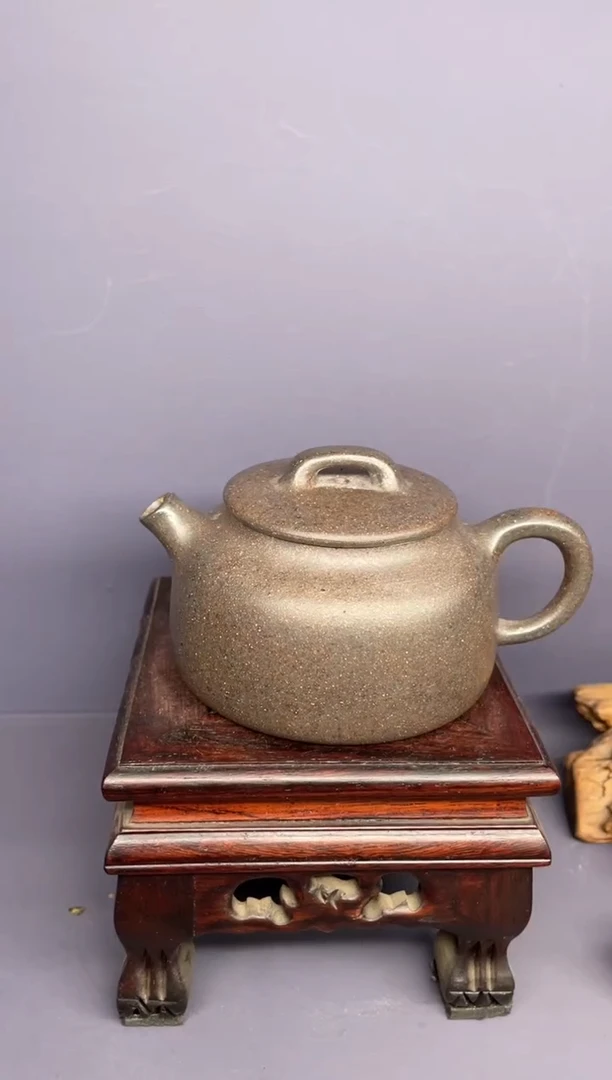 茶壶紫砂百年岩中泥 平盖井栏