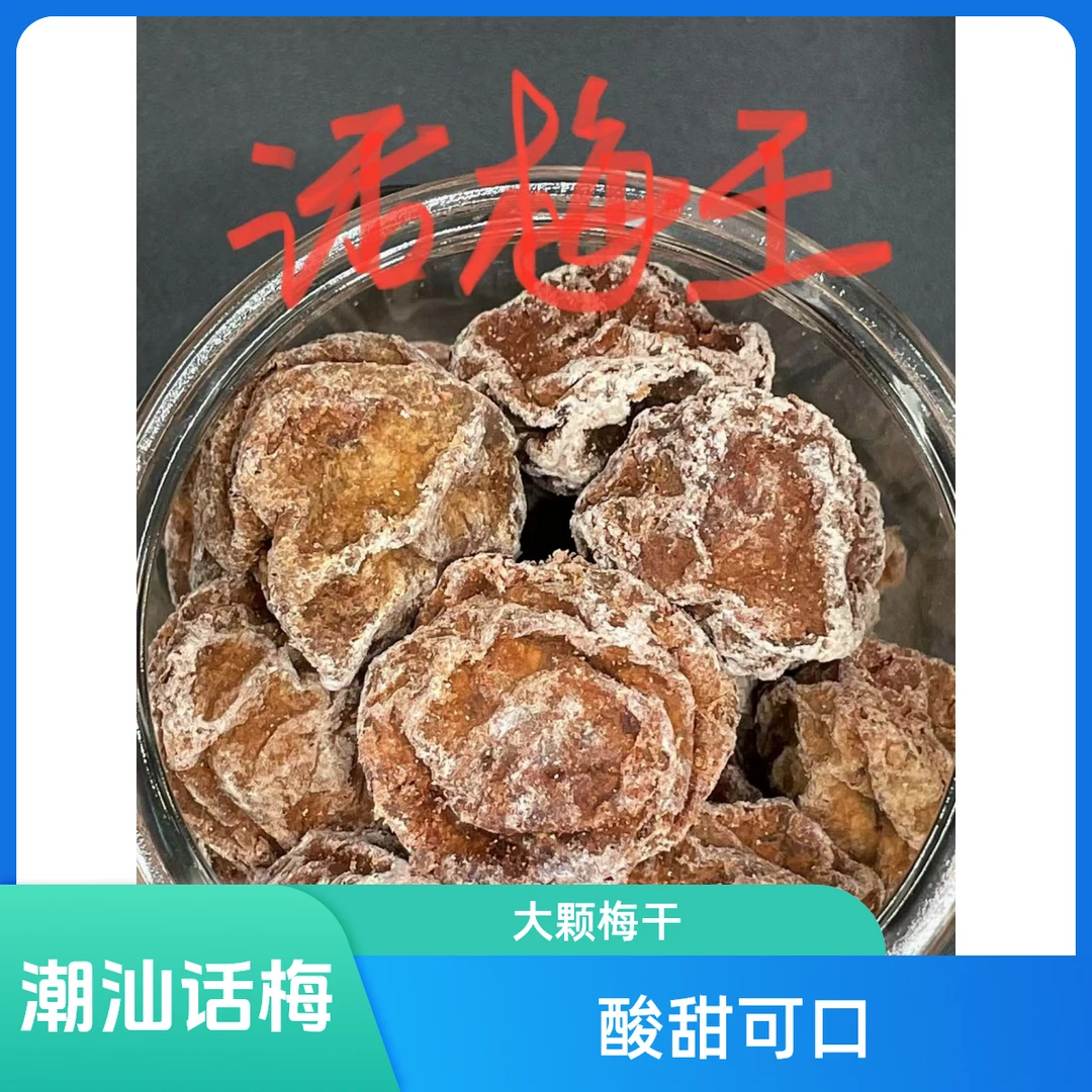正宗潮汕特产大颗话梅干酸甜微咸九制梅干休闲零食