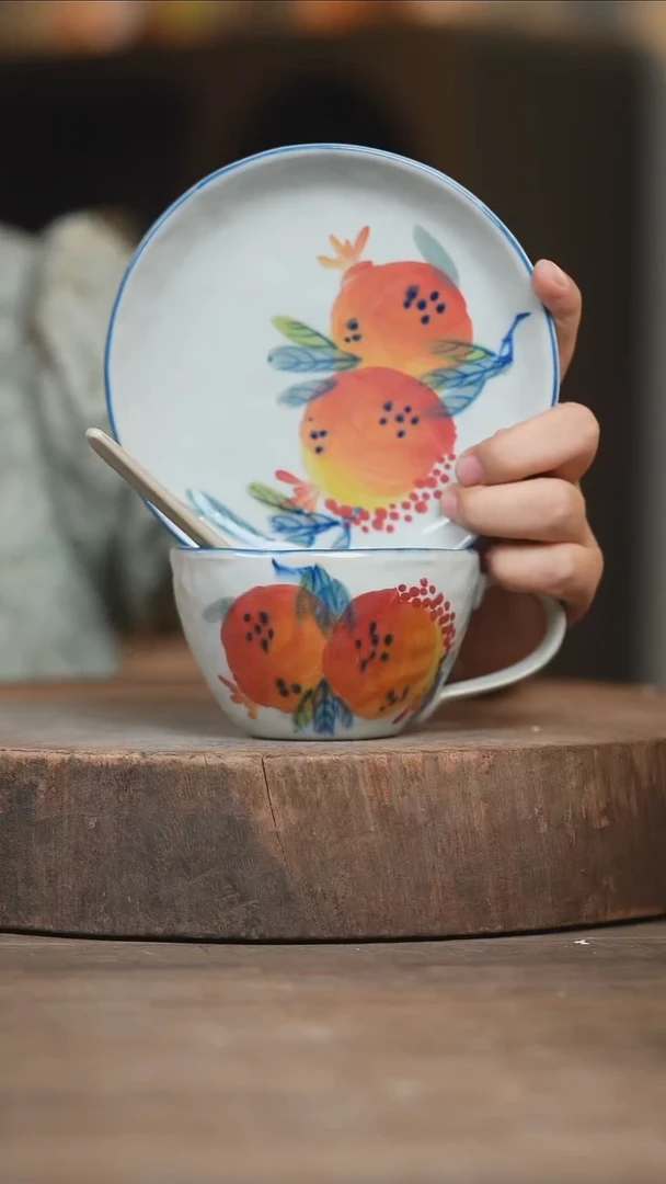 瓷片景德镇高温釉下彩（食品级）