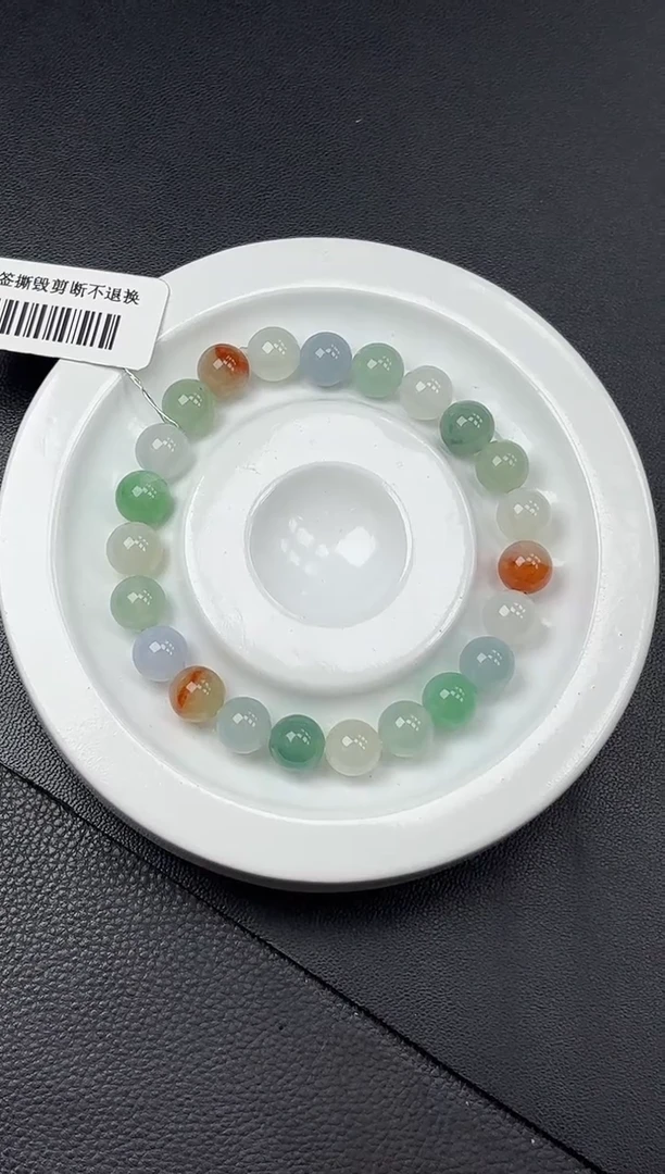 手串翡翠未镶嵌8mm翡翠手串单圈
