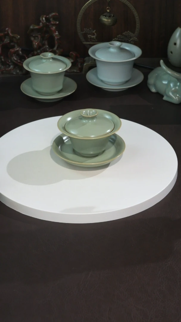 宣宝汝瓷原矿原釉手工作品微瑕
