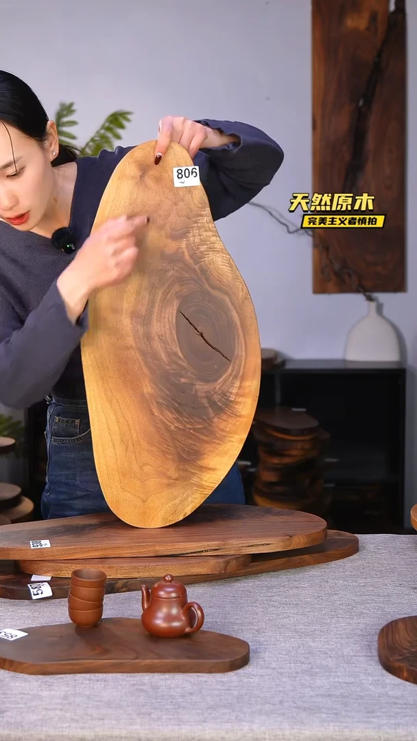 木北美黑胡桃原木.干裂疤结不属于商品质量问题完美主义者慎拍