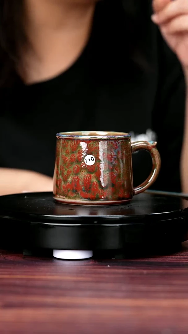 杯子710#李盼龙一级品原矿钧瓷马克杯