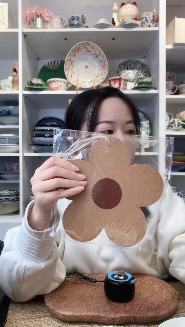 陶瓷日本进口软木花朵锅垫