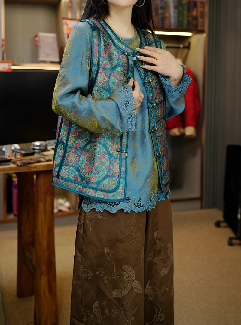 【伯虎说565】兰青马甲新国风上衣时尚复古2026春款女装马甲