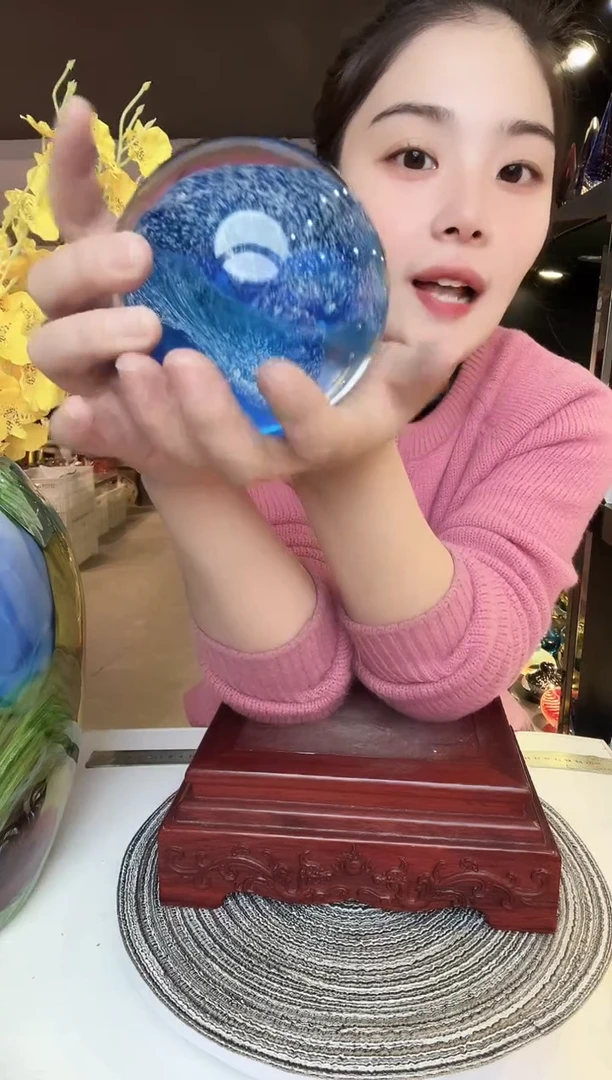 【闪购商品】茶盏琉璃摆件家居摆件