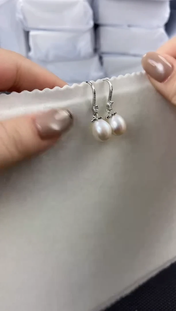 未镶嵌耳饰淡水珍珠ed1048