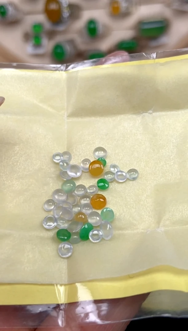 未镶嵌裸石翡翠3天然缅甸A货翡翠蛋面