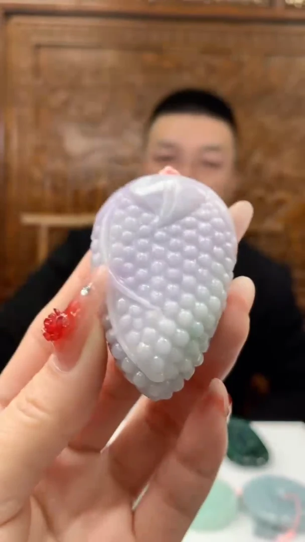 【闪购商品】定制翡翠未镶嵌1072ry-毛货挂件2