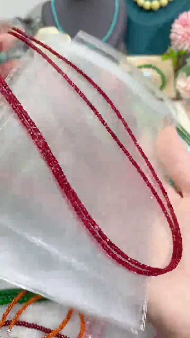 【闪购商品】红宝石颈饰银S925镶嵌姨妈99