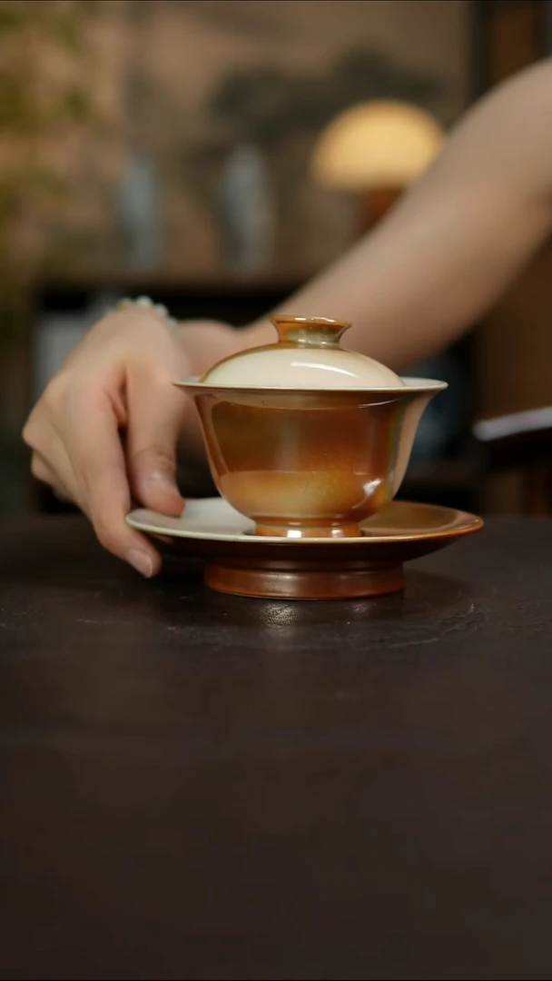 杯景德镇陶瓷杯碗柴烧多人