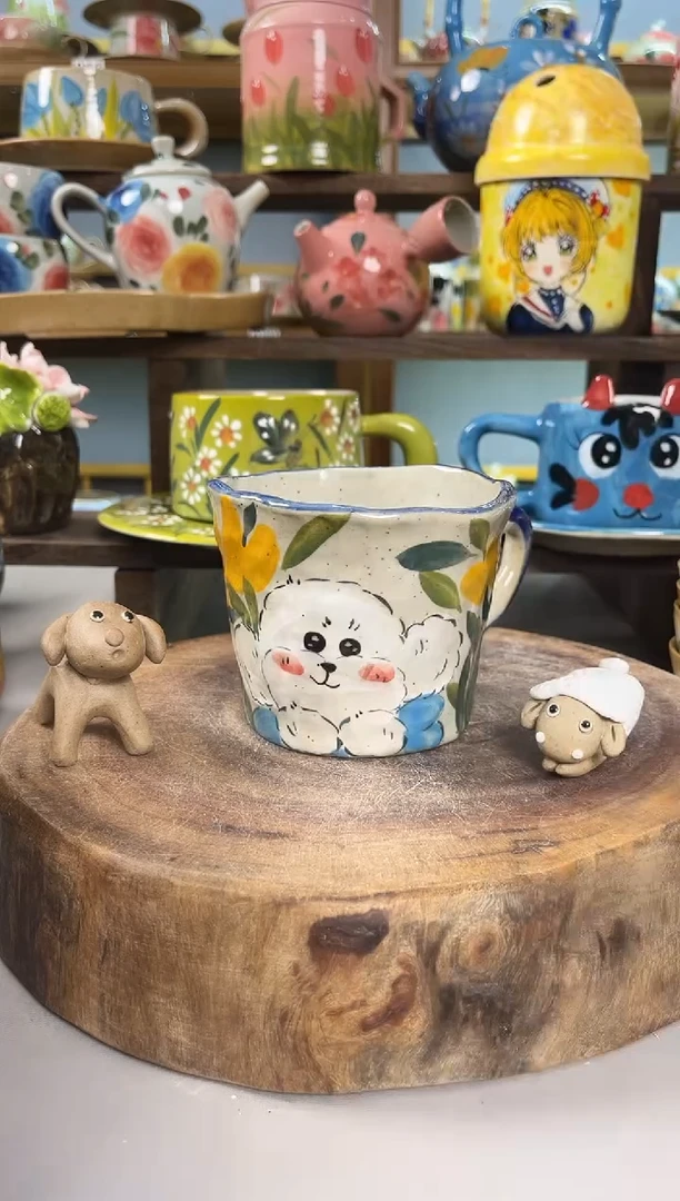 杯子景德镇手工手绘陶瓷