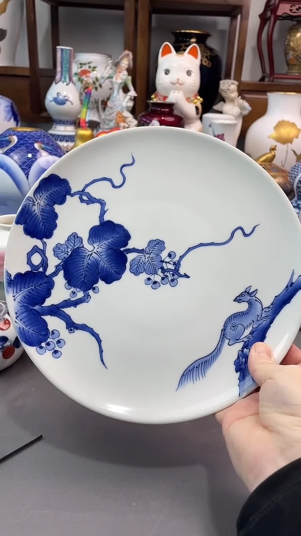 瓷片时常陆青花盘