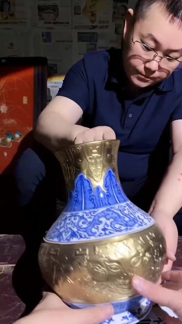 摆件景德镇陶瓷流水343
