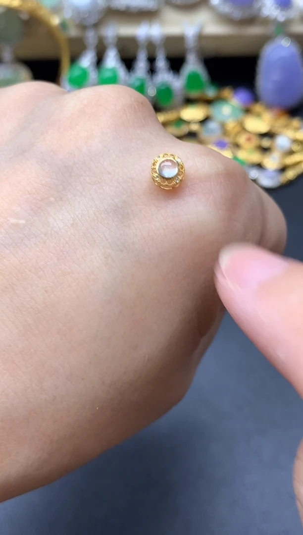 颈饰18K金镶嵌翡翠59-中国好珍宝